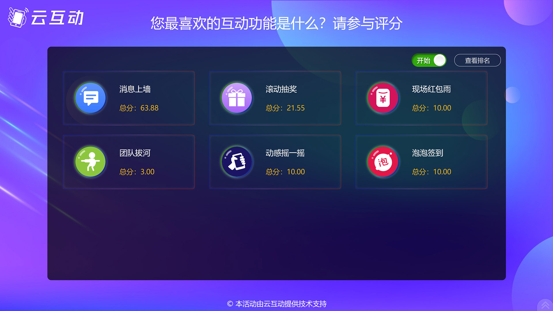 云互動(dòng)系統(tǒng)的評(píng)委實(shí)時(shí)評(píng)分功能有什么優(yōu)勢(shì)和特點(diǎn)？